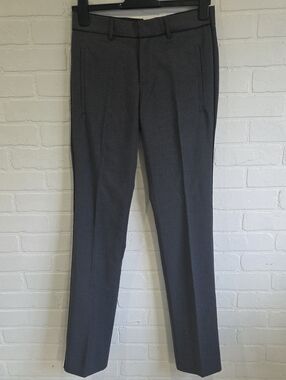 Women's Straight-Leg Dress Pants in Dark Gray